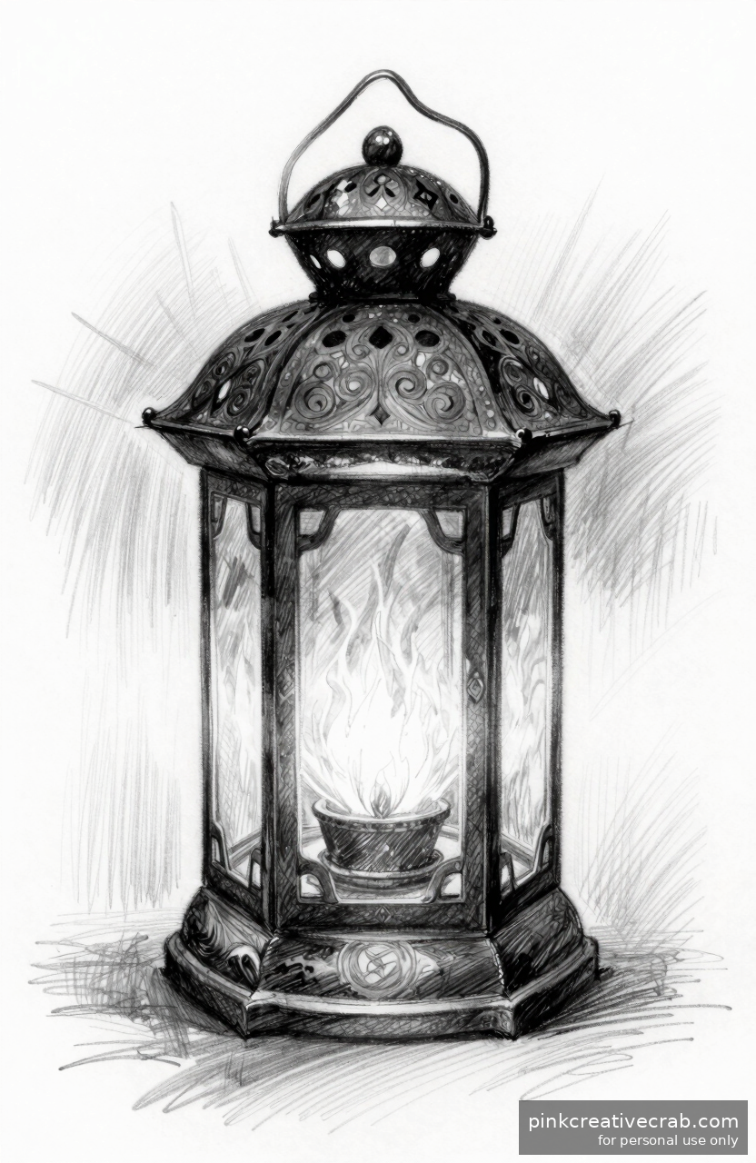 Fairy Tale Lantern Glowing