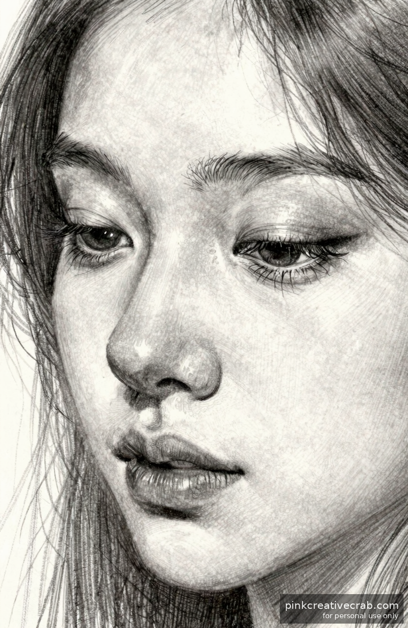 Downcast Eyes Close-Up