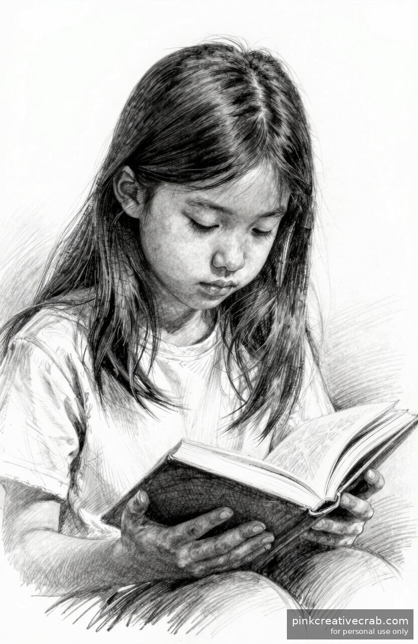 Girl Reading a Book
