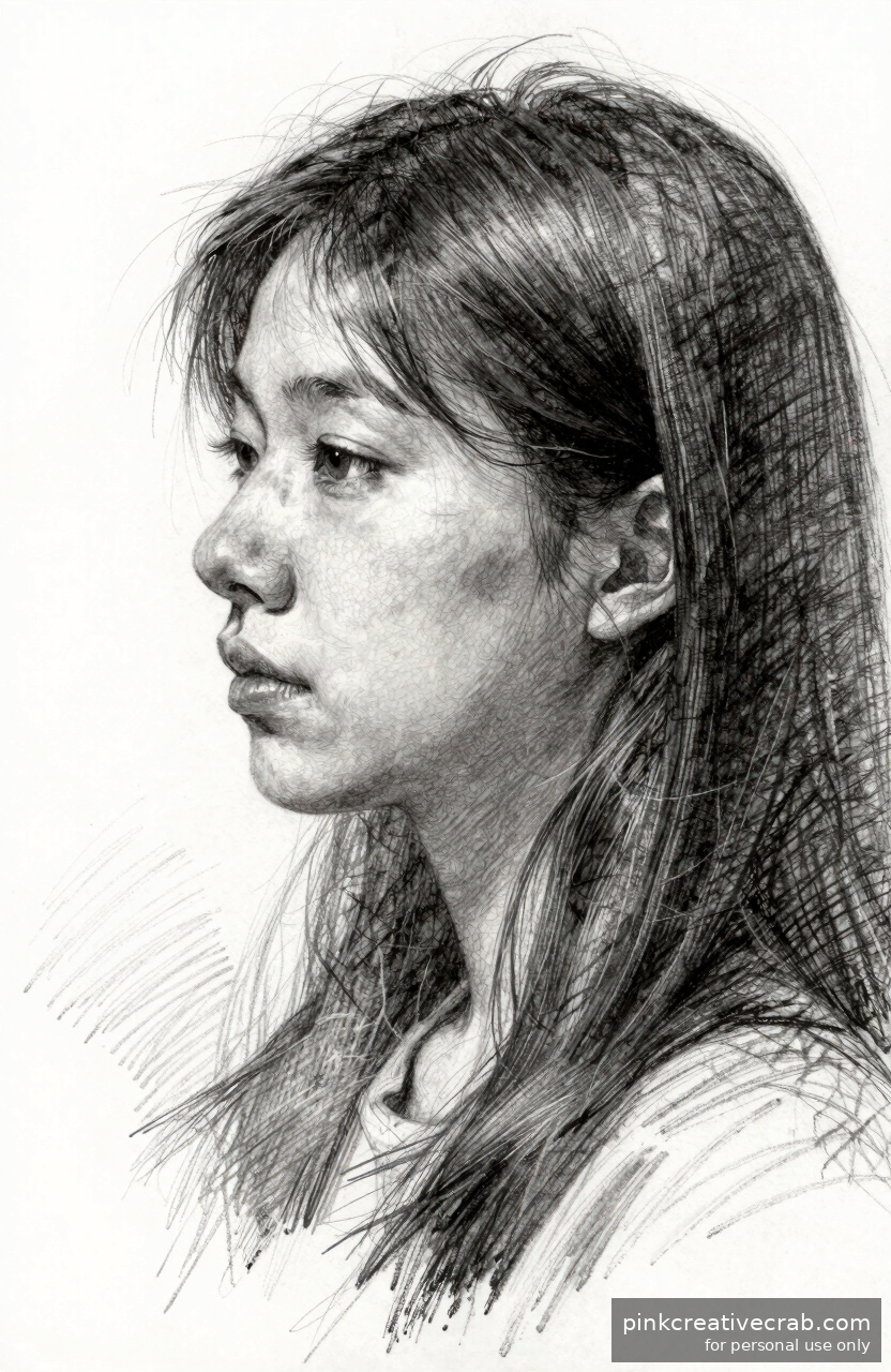 Dreamy Side Profile Portrait