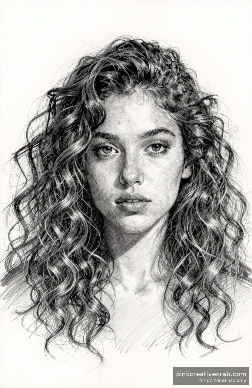 Girl with Curly Natural Hair