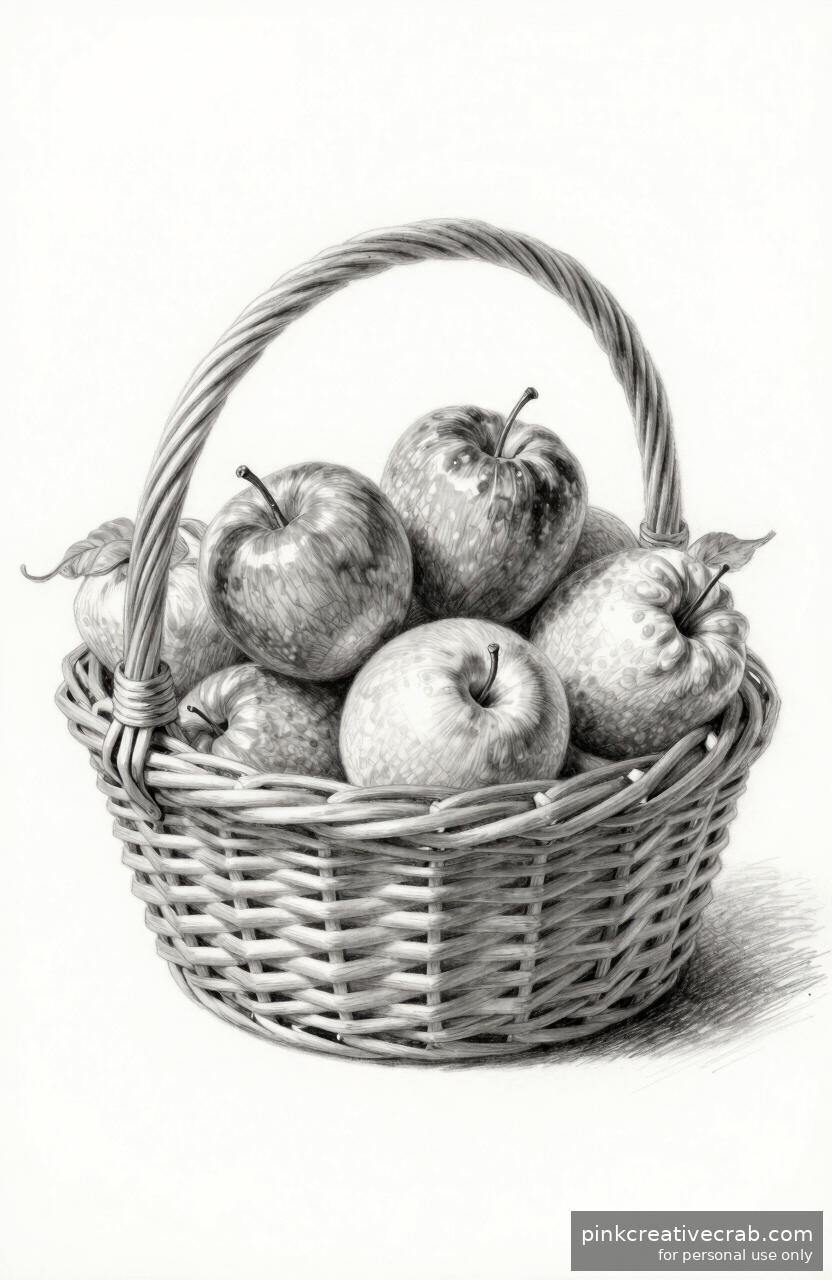 Classic Fruit Basket Still Life