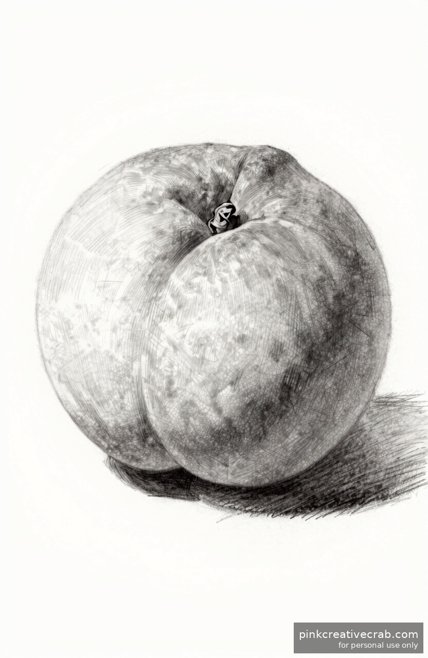Peach with Velvety Shading