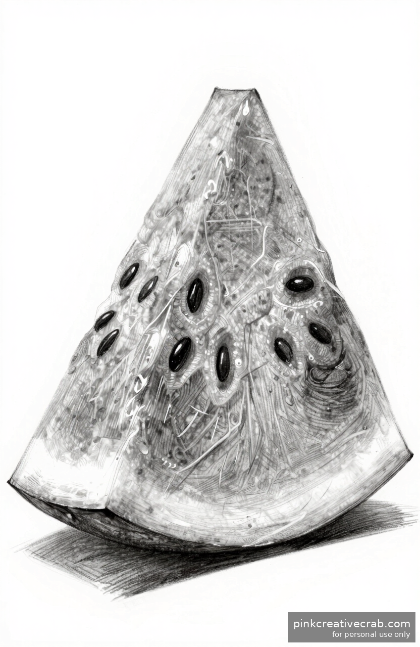 Half-Cut Watermelon Slice