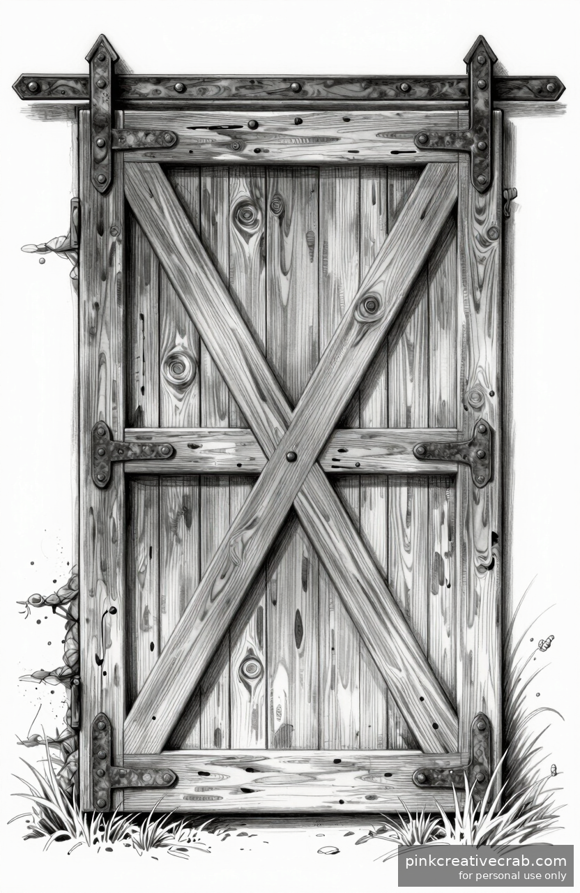 Rustic Barn Door Detail