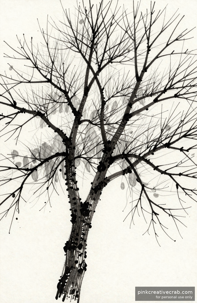 Bare Tree in Winter Light