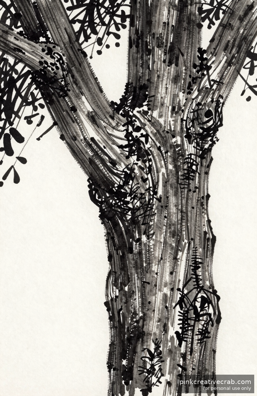 Twisted Trunk Close-Up