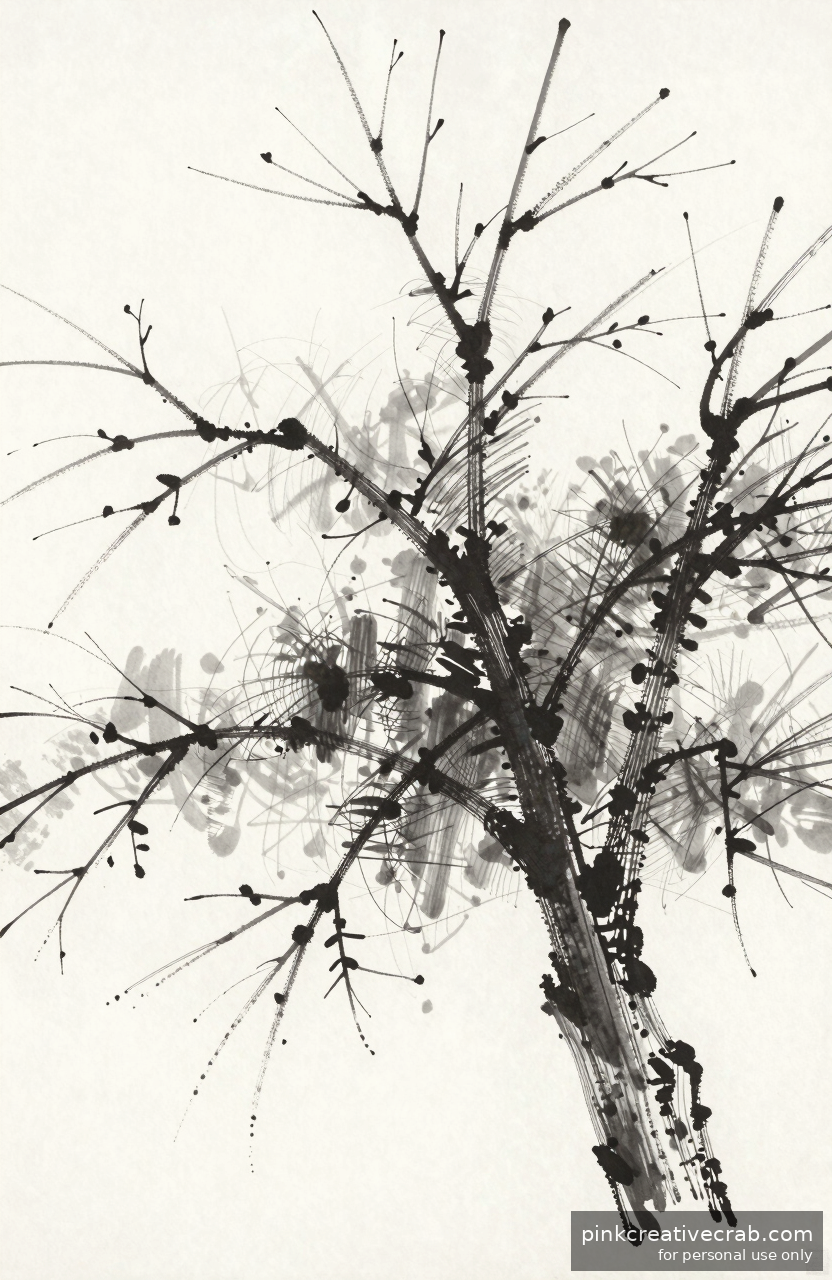 Sparse Branches Against Sky
