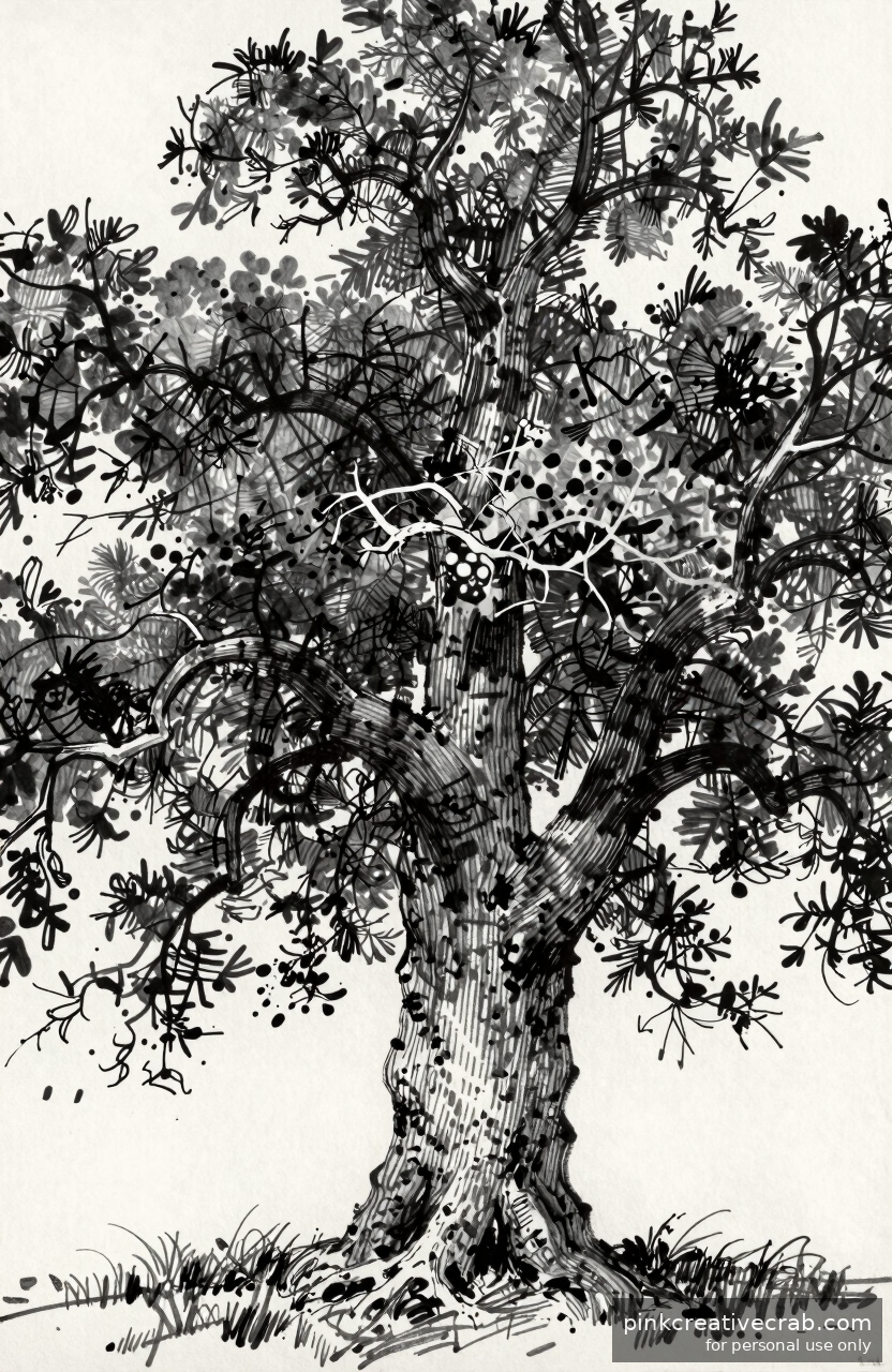 Gnarled Old Oak Study