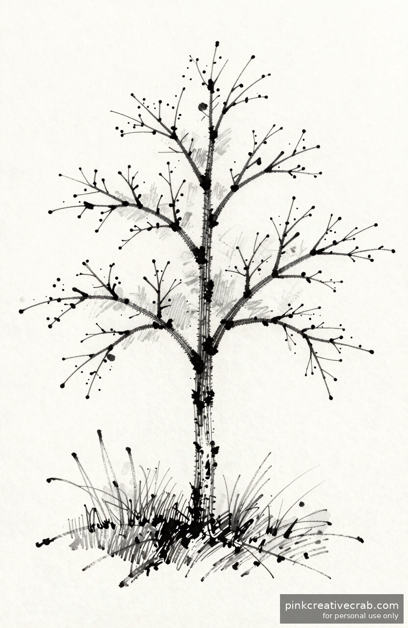 Single Sapling in Open Field