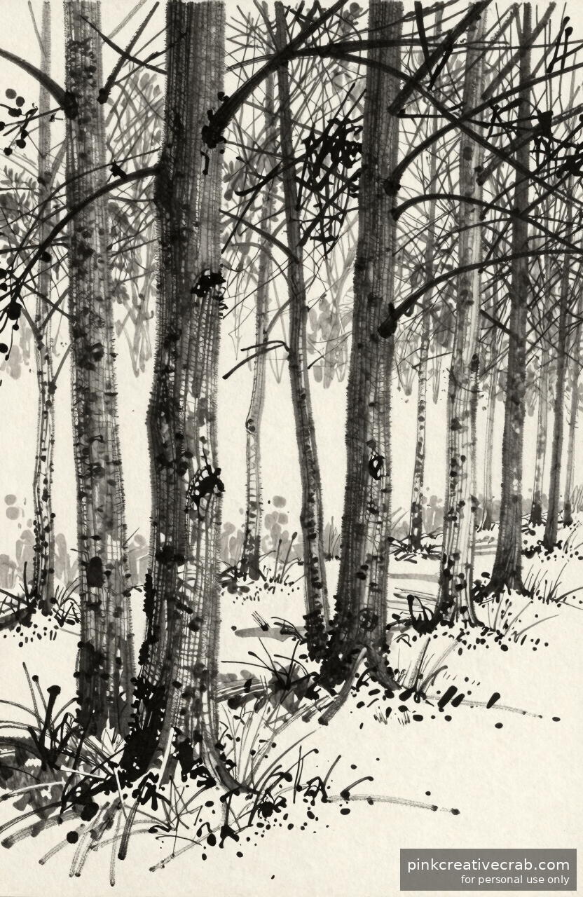 Forest Edge Tree Line