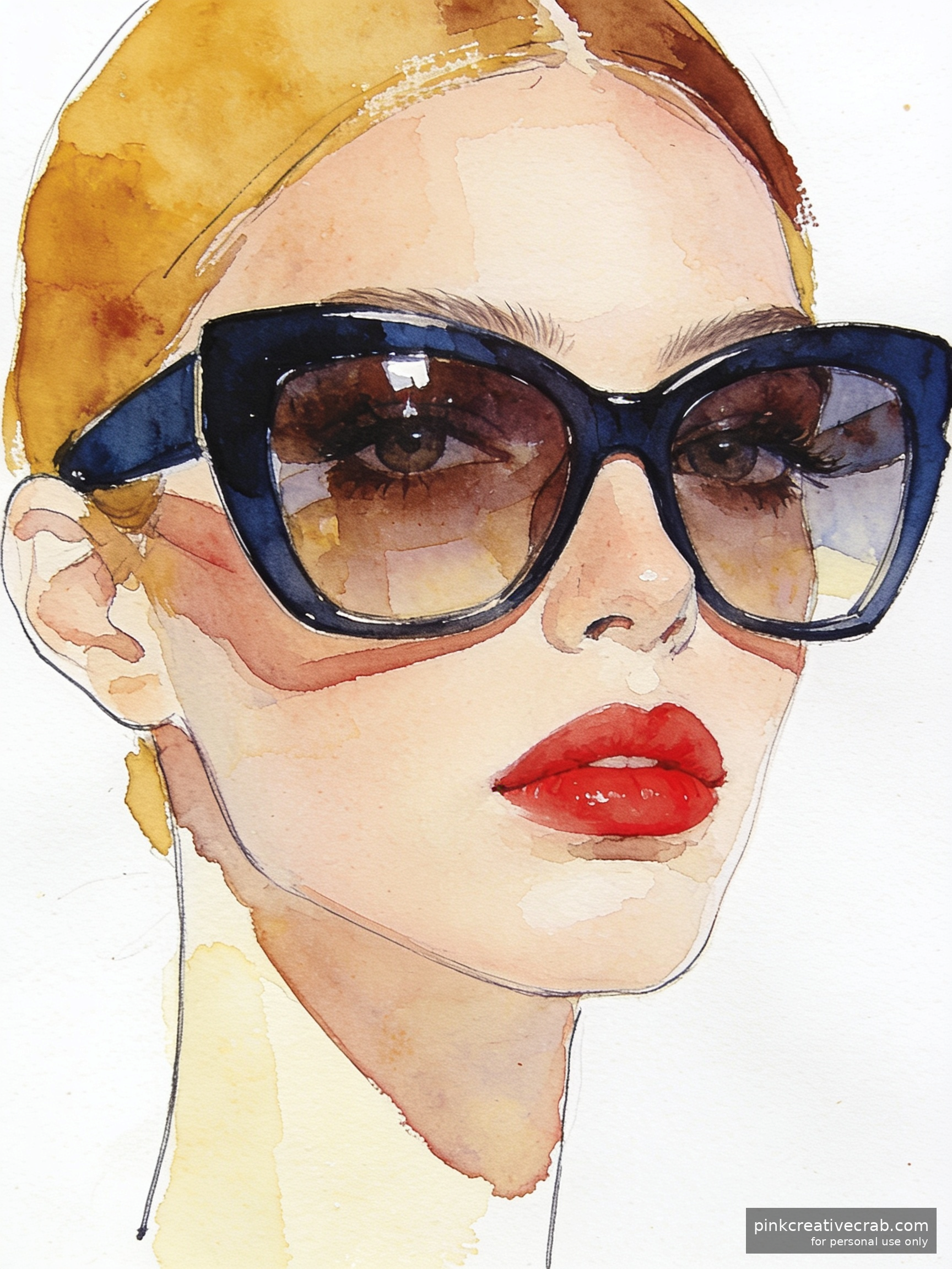 Stylish Oversized Sunglasses Close-Up