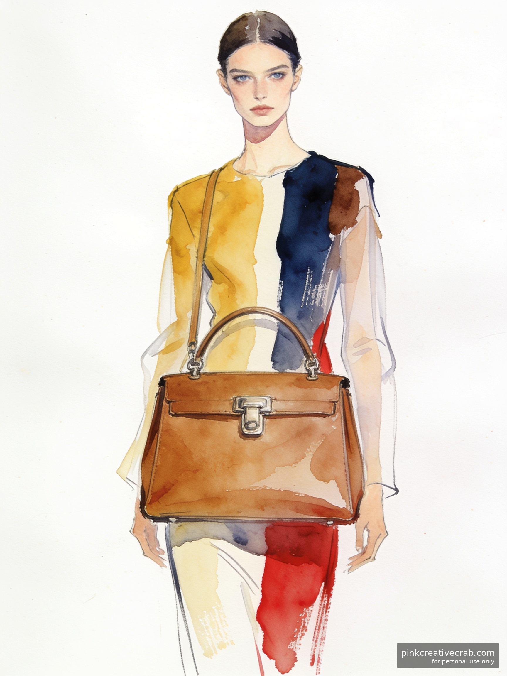 Sleek Minimalist Handbag Detail