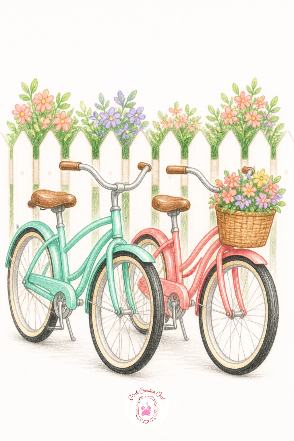 Two Bicycles Parked Side By Side — Swap one detail next time instead of changing the whole scene: trade a basket for a bell, or give one bike a flower tucked