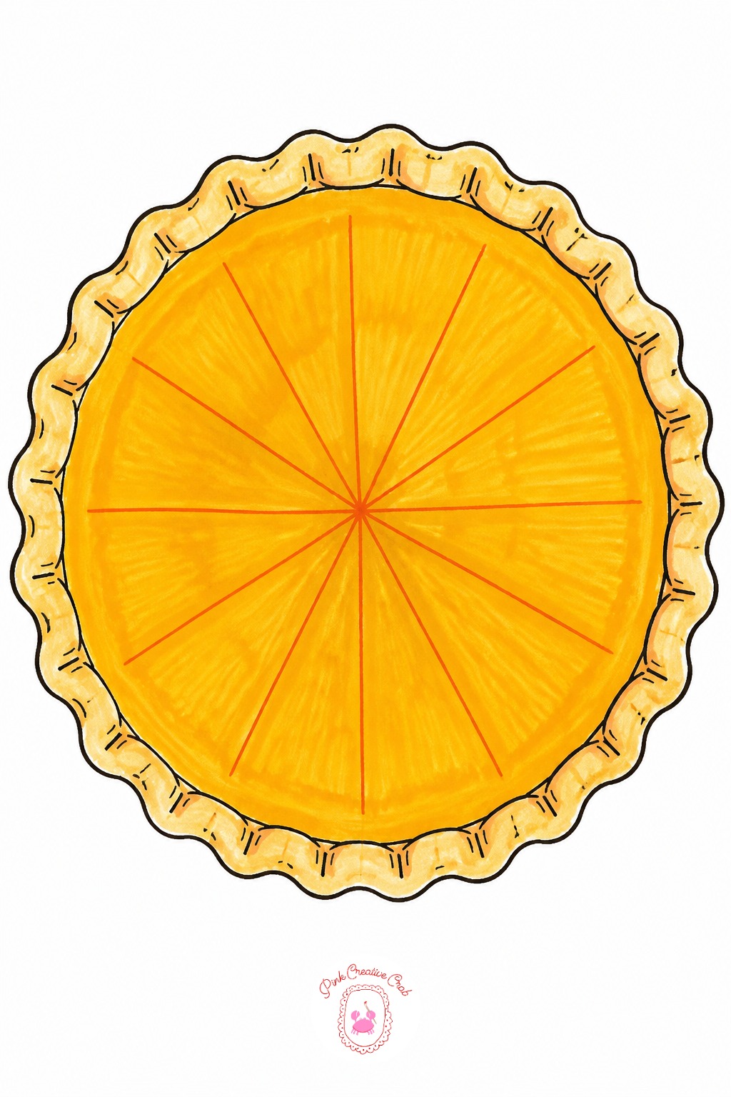 Pumpkin Pie Whole — Measure the crust band at about one eighth of the total height, any thicker and it looks like a layer cake instead of a pie. Thanksgiving