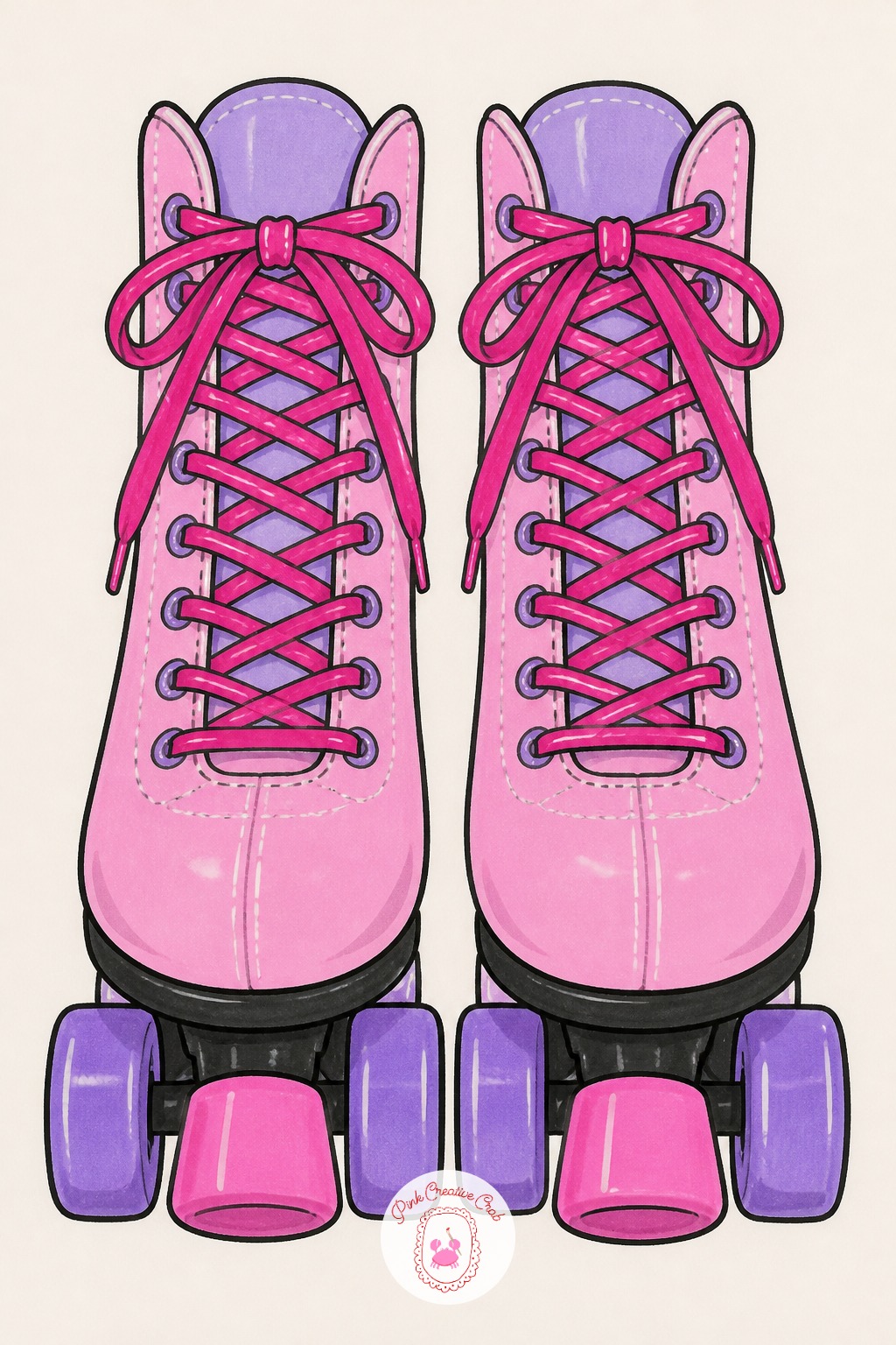 Pair Of Roller Skates — Pick the eye level before the first lace goes down. Marker drawing ideas creative