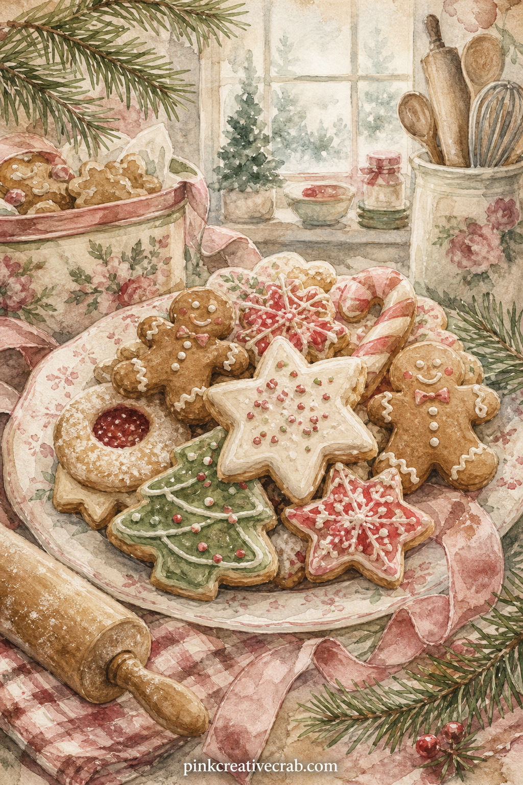 Christmas Cookie Exchange Page printable page — Write a short prompt on this page asking which cookie recipe got passed down the longest in the family, and