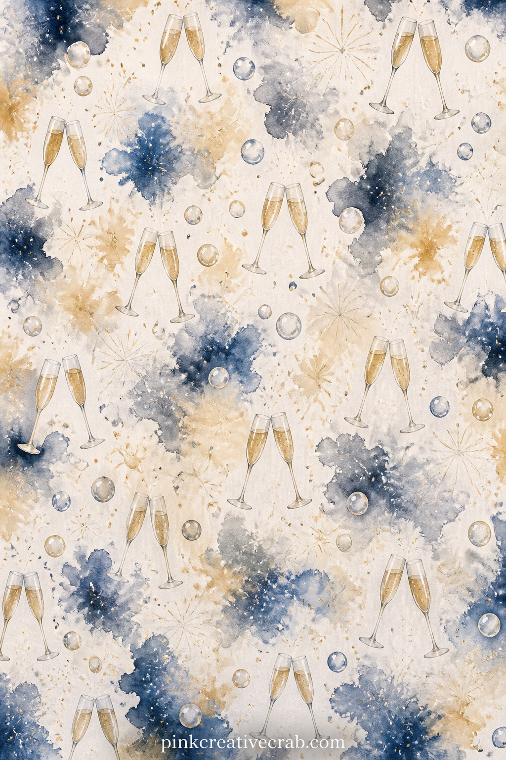 Champagne Bubbles Background Paper printable page — Place this behind a photo of your own celebration, trim it into a small insert for the Champagne Toast