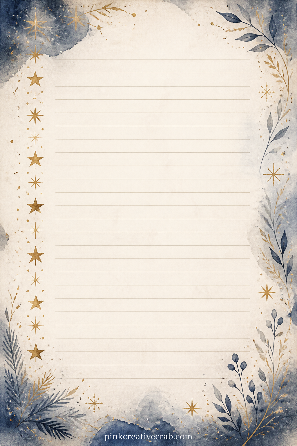 Letter To Next December Lined Page printable page — Address this one directly to yourself in December: what you hope has happened by then, what you hope has