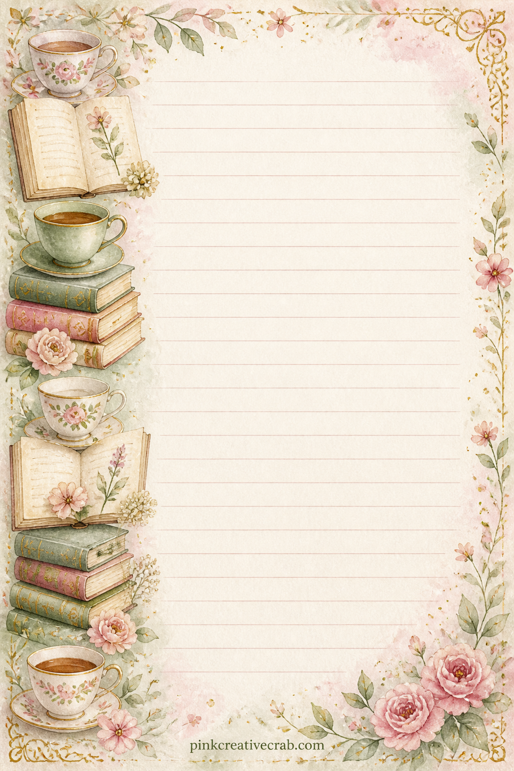 Favorite Quotes Lined Page printable page — Copy out a line that stopped you mid page, note which book it came from, and leave the last rule blank for the next