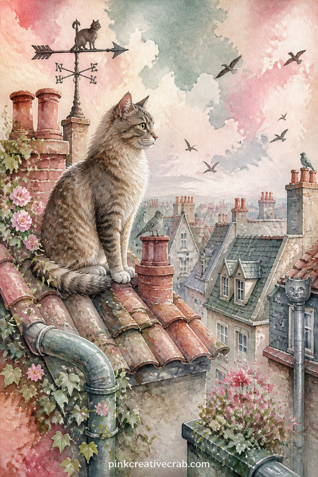 31 Free Cat Junk Journal Pages and Ideas With Sunny Windowsills, Yarn Balls and Bookshop Naps