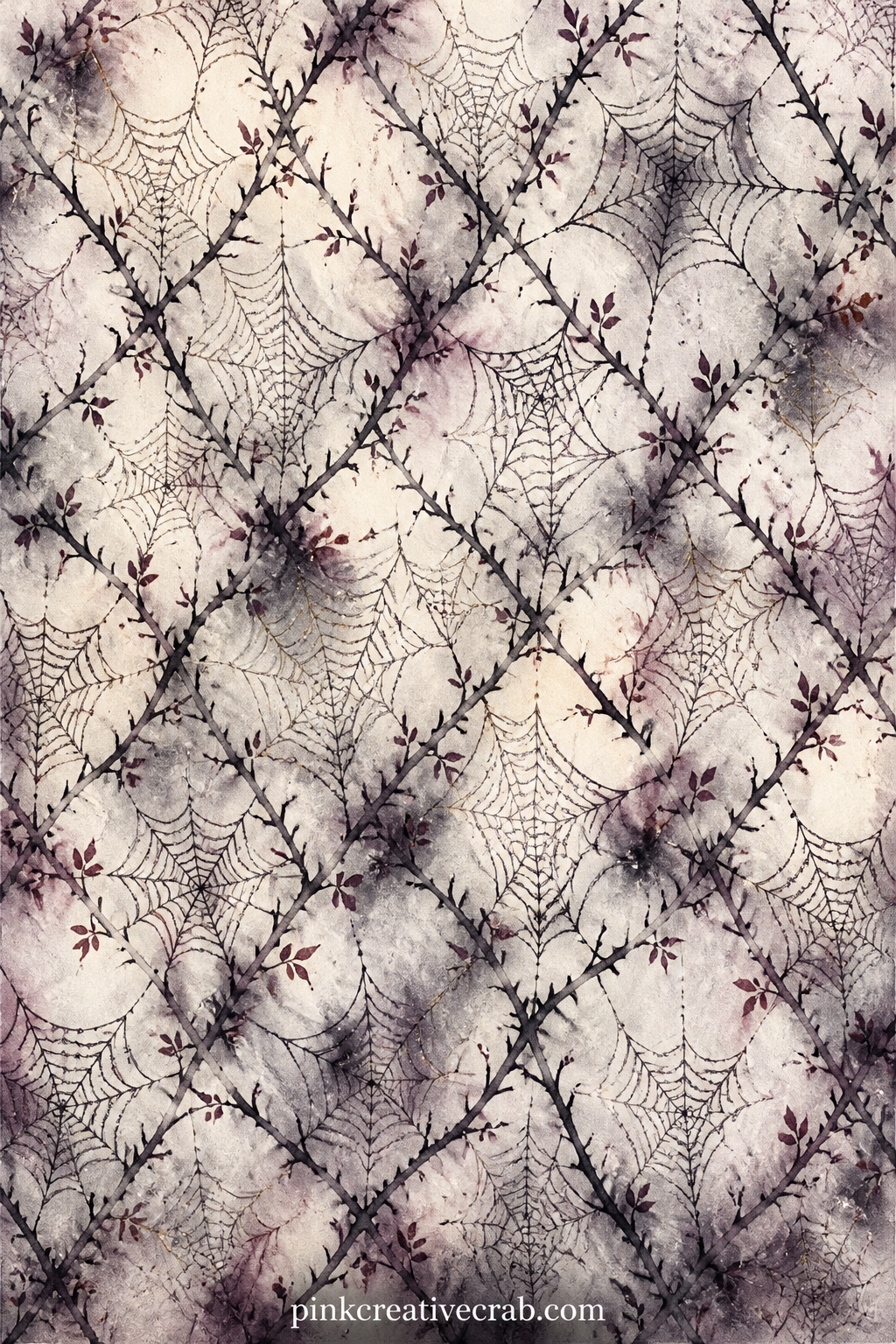 Spiderweb Lace Background printable page — Lay this fine web pattern behind a locket page, under a pressed flower, or as a wrap around the spine of a handmade