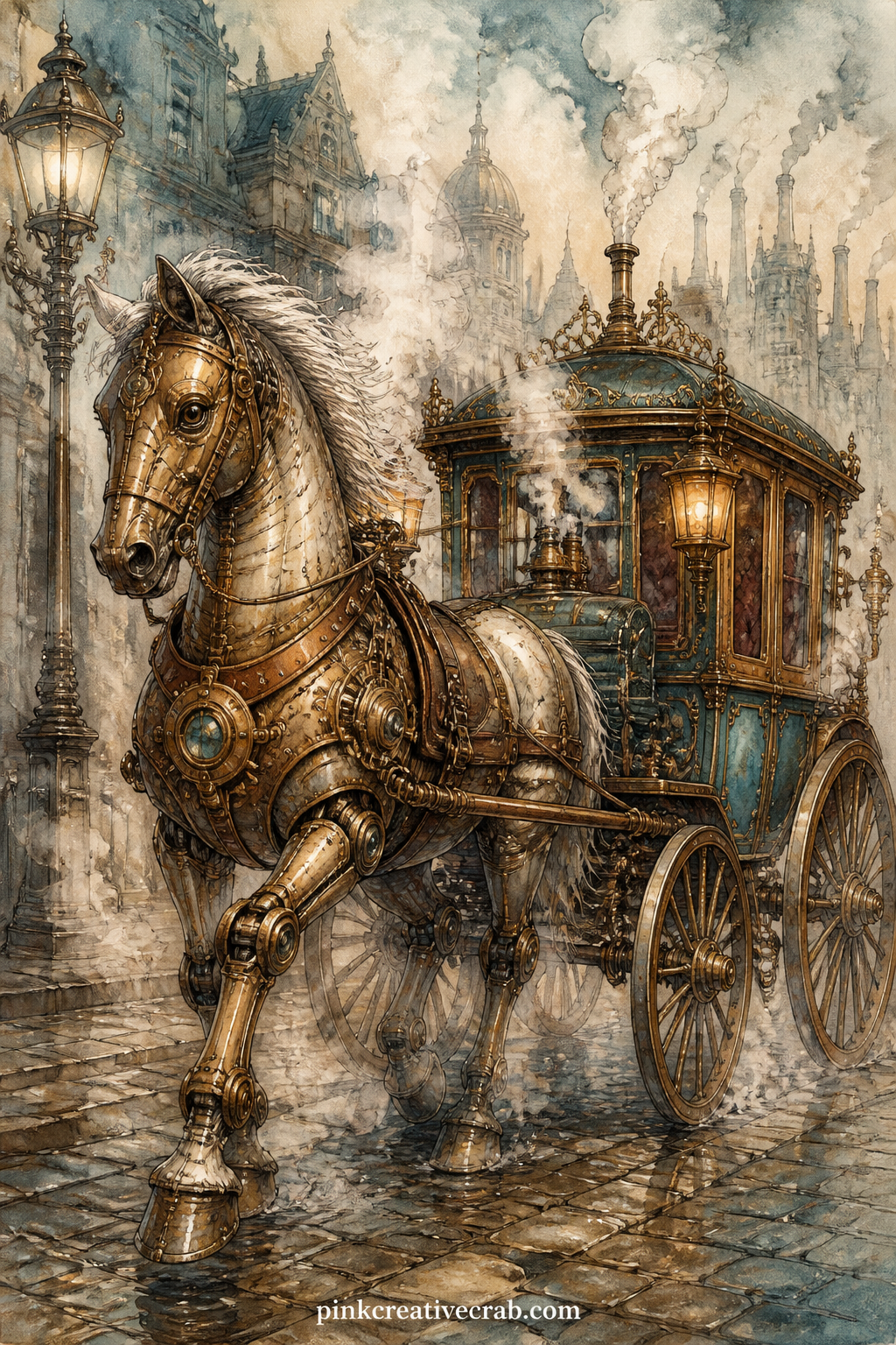 32 Free Steampunk Junk Journal Pages With Brass Gears, Airships and Pocket Watches