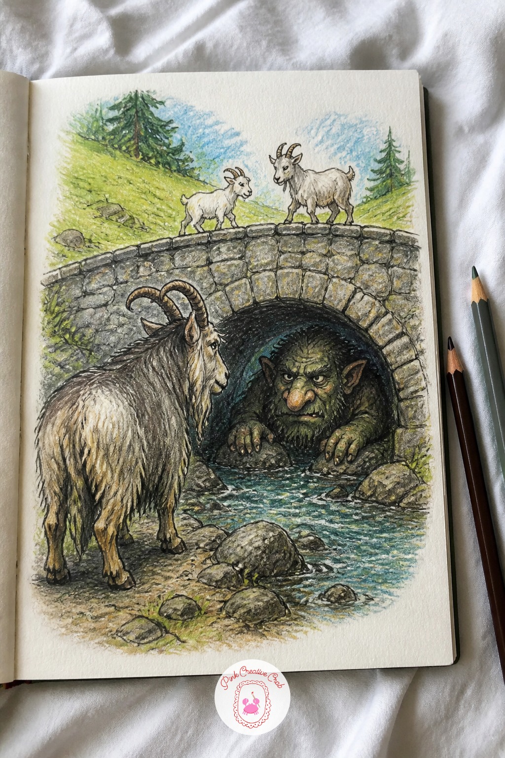 The Three Billy Goats Gruff and the Troll Under the Bridge — The three billy goats gruff and the troll under the bridge gives you a nice excuse to play with