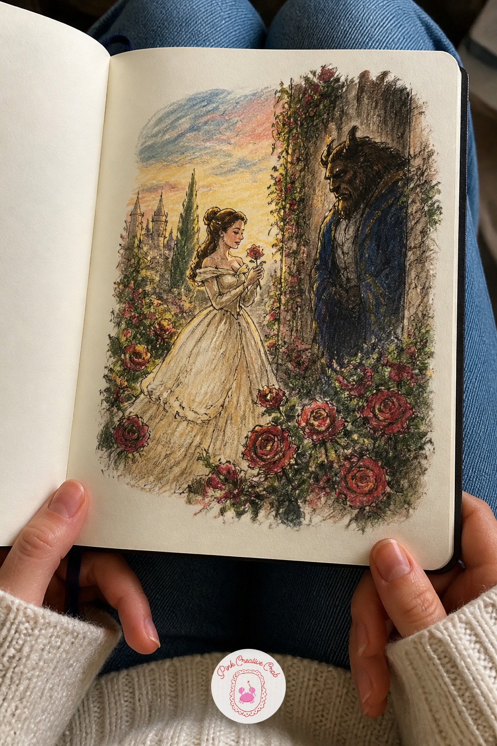 Beauty and the Beast in the Rose Garden — Beauty and the Beast in the rose garden, drawn from the old French tale rather than any later version, is a chance to
