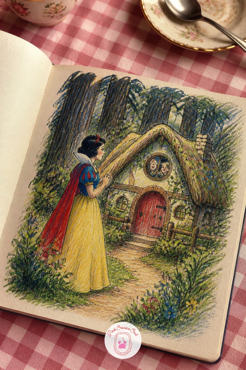 Snow White and the Seven Dwarfs' Cottage — Snow White and the seven dwarfs' cottage, taken from the old Brothers Grimm telling rather than any screen version