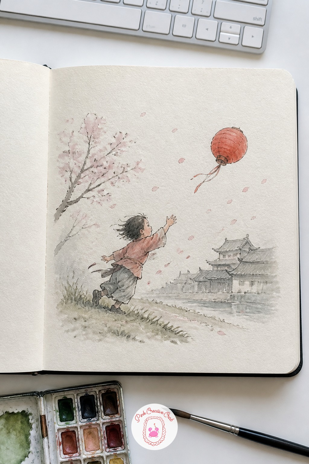 Child Chasing a Paper Lantern in the Wind — From a stationary commuter to a gust of wind: let the quick version of this scene take ten minutes, just the