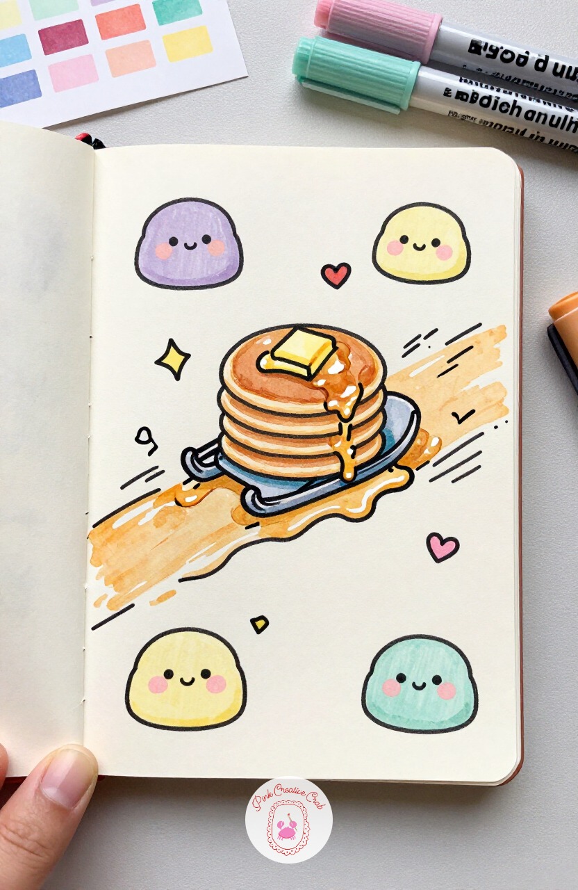 Pancake Stack Sledding Down a Syrup Hill — Pancake Stack Sledding Down a Syrup Hill asks you to get the stacking proportion right before anything else. Kawaii
