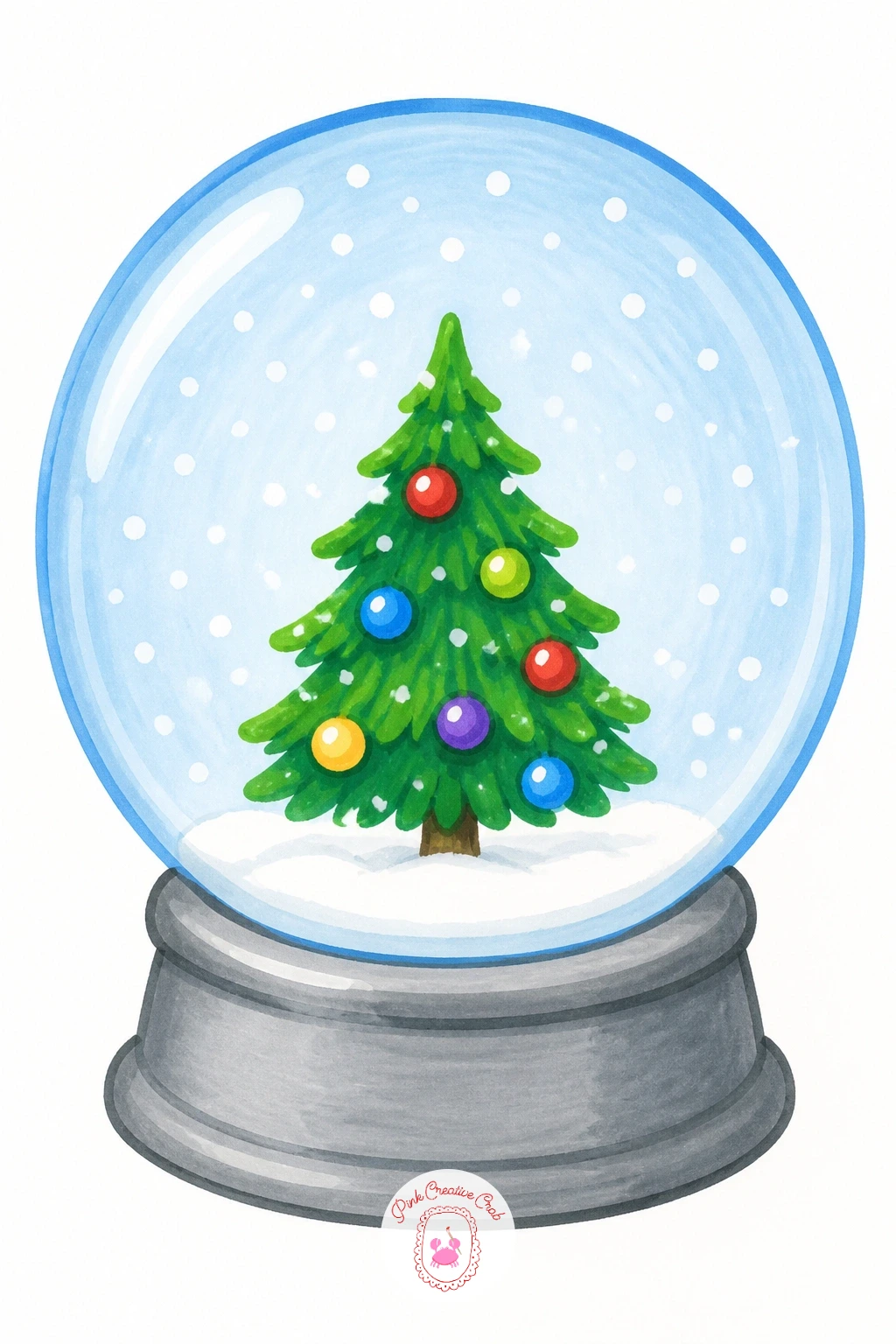 Tiny Tree In A Snow Globe — Shrink the whole idea down into a tiny tree in a snow globe, one of the sweetest and quickest scenes on this list. Christmas tree