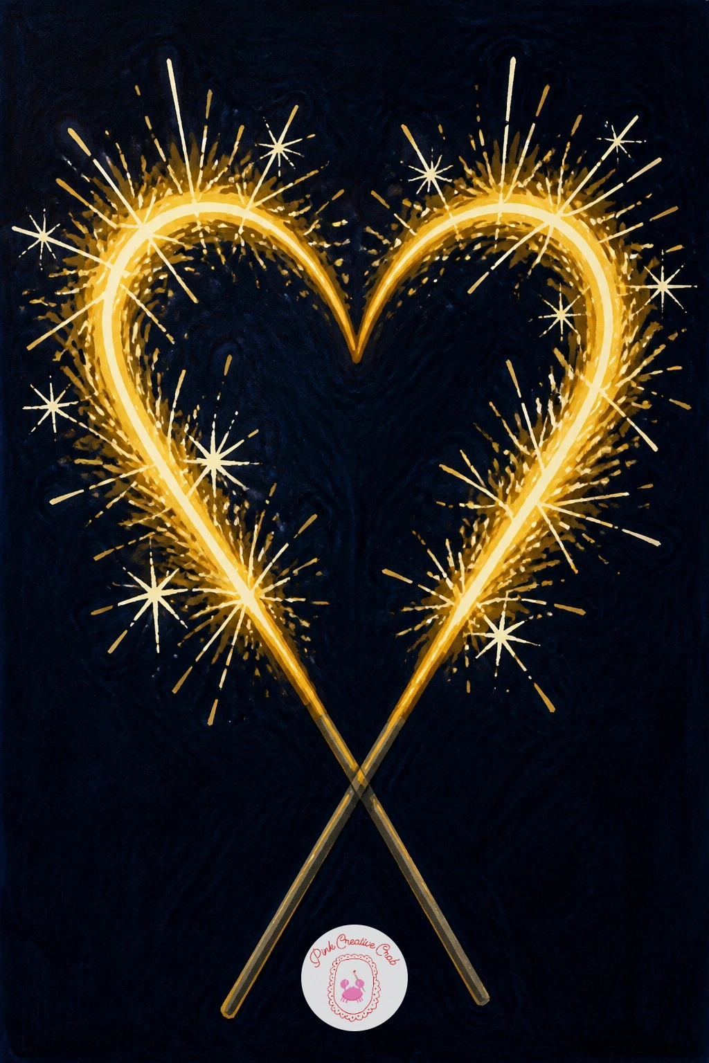Sparkler Heart In The Dark — Take the pace down to something quick and atmospheric: sparkler sticks arranged to spell out a glowing heart shape in the dark.