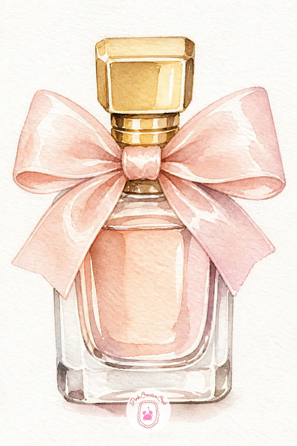 Bow on a Perfume Bottle — Narrow back in on a small, elegant object with a bow tied around the neck of a perfume bottle, perfect for practicing glass and