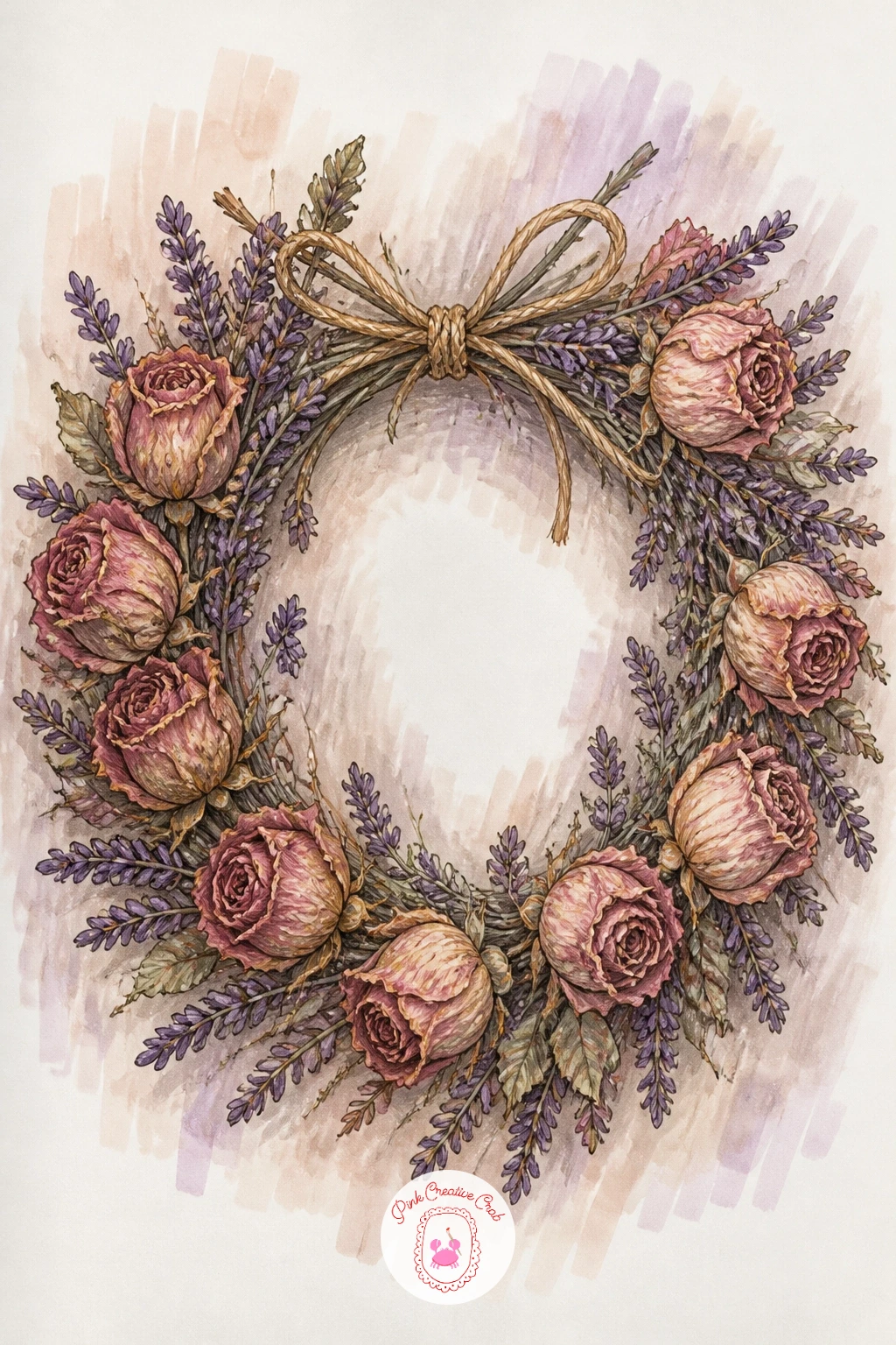 Dried Rose and Lavender Wreath — Slow down again for a dried rose and lavender wreath, which rewards patient layering more than any other idea here. Christmas