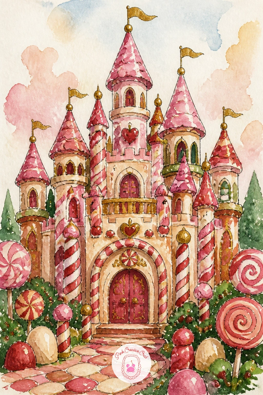 Candy Land Castle From the Ballet — Take on a full landscape with a candy land castle from the ballet, the most involved scene so far and a good one to save