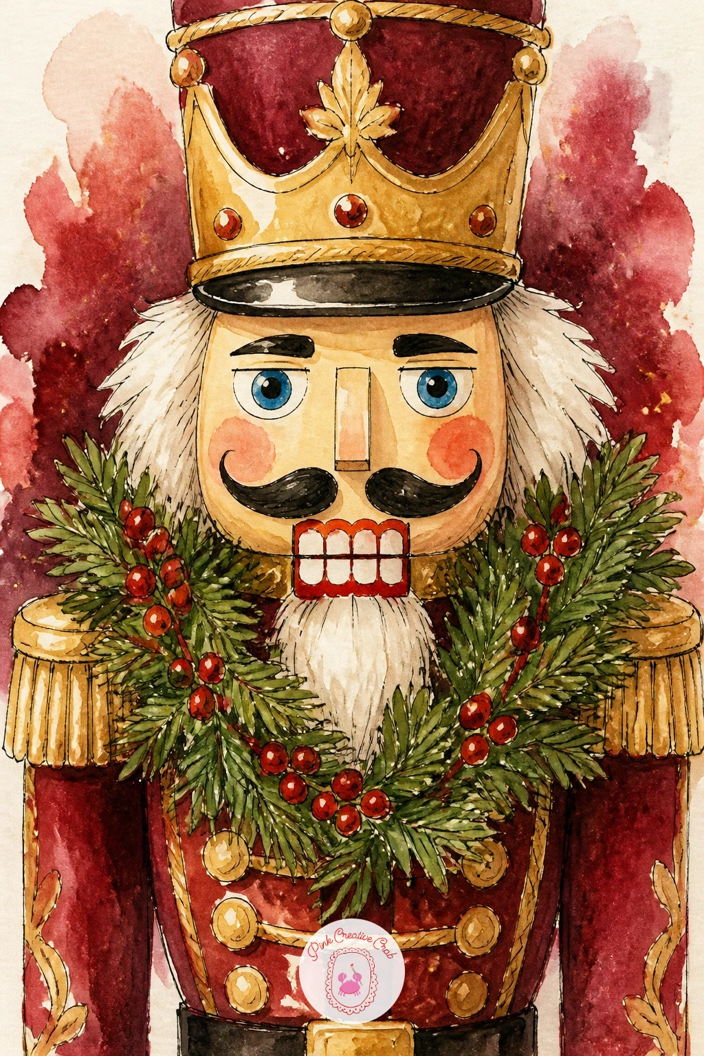 Nutcracker With a Wreath — Keep things simple again with a nutcracker with a wreath around its neck, a quick variation on the familiar standing pose that only