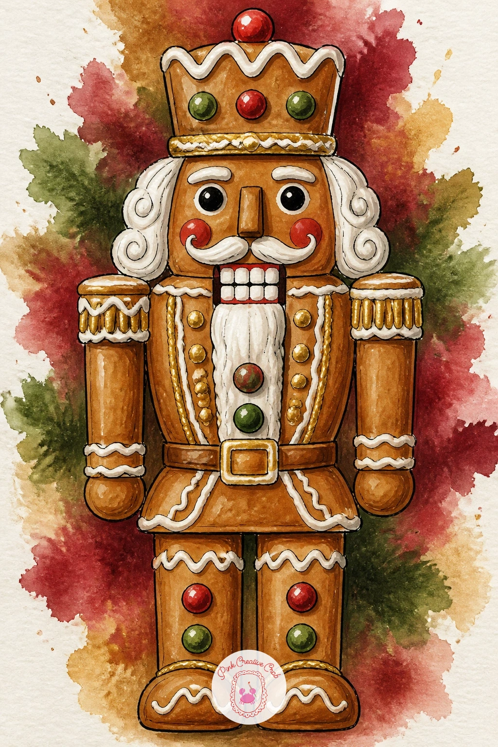 Gingerbread Nutcracker — Have some fun with a nutcracker made of gingerbread, a playful variation that swaps the wooden toy for a baked one without losing the