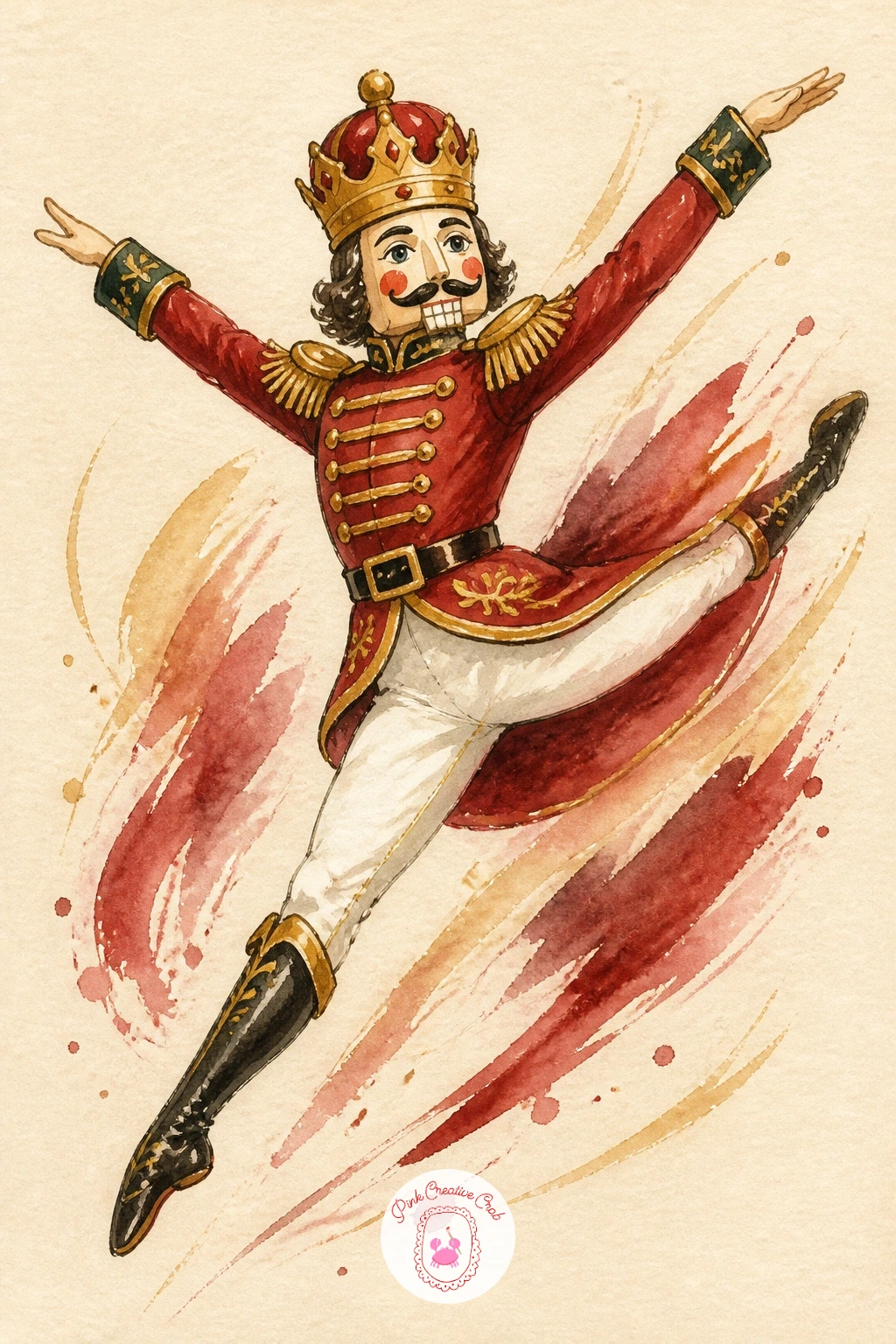 Dancing Nutcracker Prince Mid-Leap — Push the pose further with a dancing nutcracker prince mid-leap, the most dynamic single figure in the whole set and worth