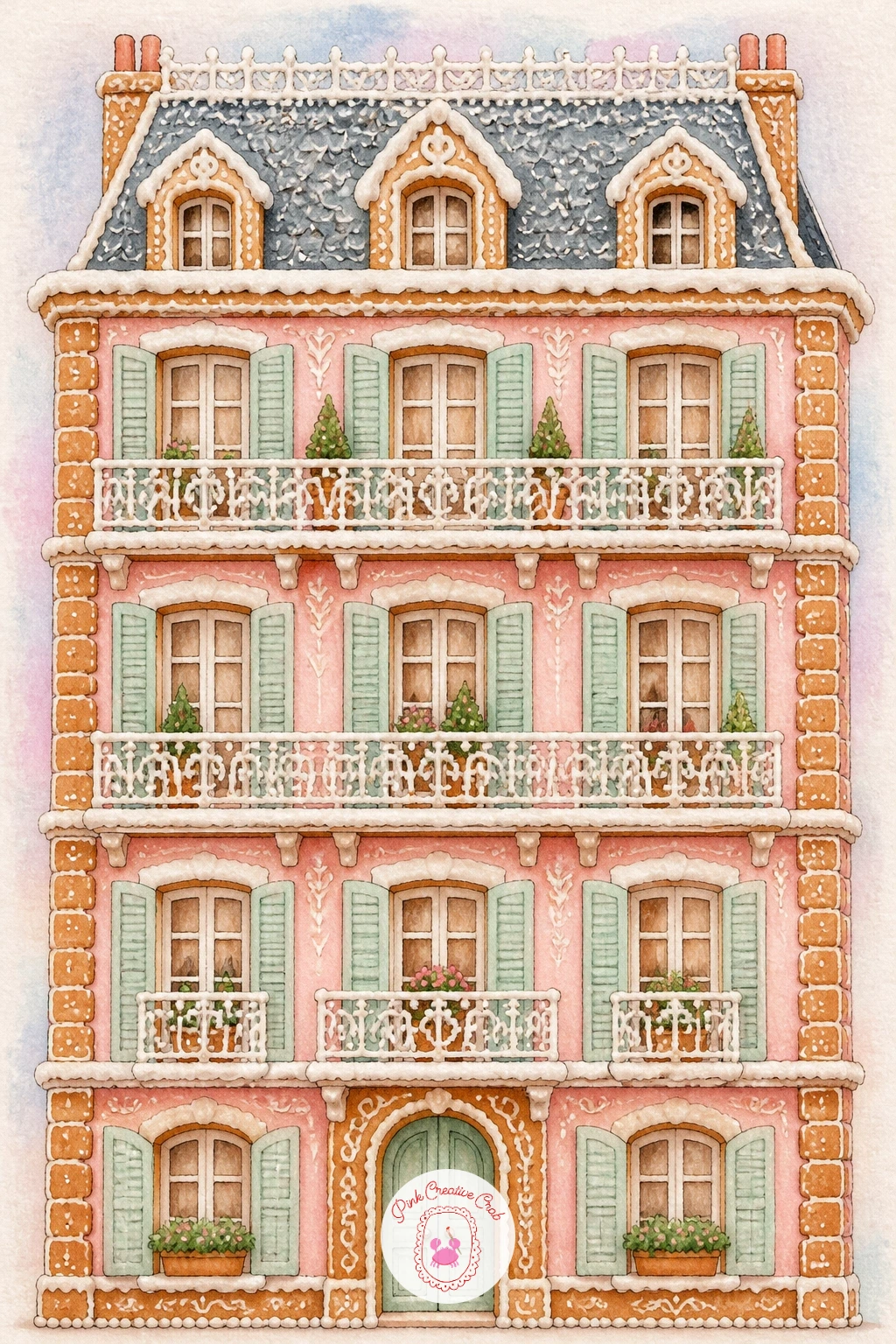 27 Gingerbread House Drawing Ideas in Pastel Icing and Modern Scandi Shapes