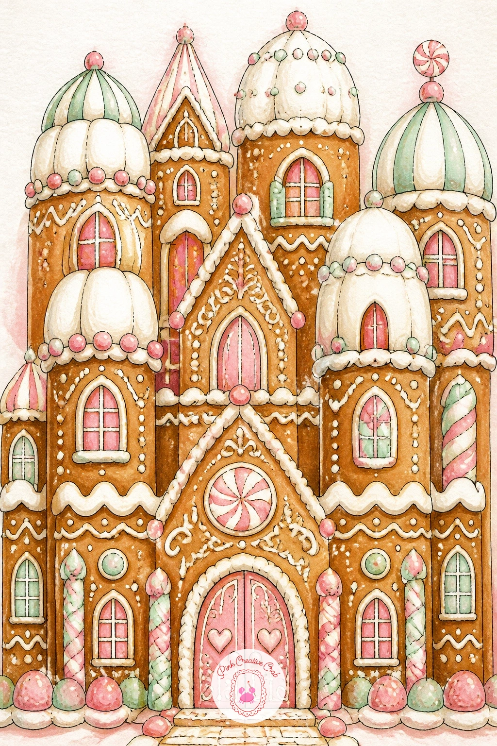 Gingerbread Castle With Marshmallow Towers — Scale things up with a gingerbread castle with marshmallow towers, the most involved structure on this list but
