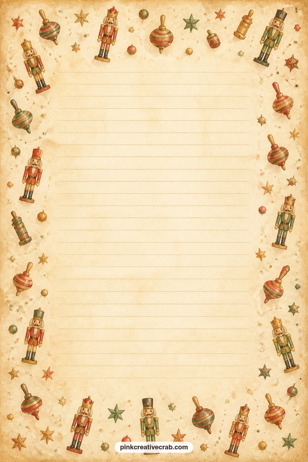 Wooden Toy Pattern printable page — Set this pattern behind a toy stall photo, use it to line the inside front cover, or cut a strip for a simple spine wrap on