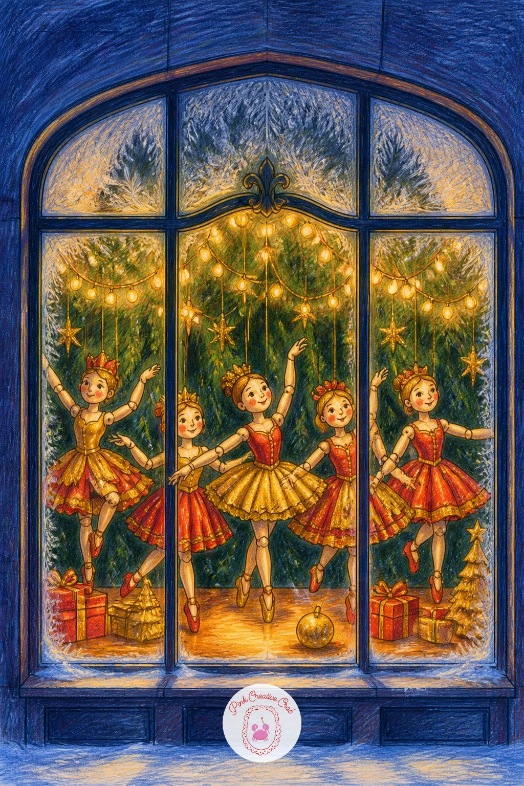 New York Department Store Window — The New York department store window works best wide rather than tall, since these window displays stretch out like a little