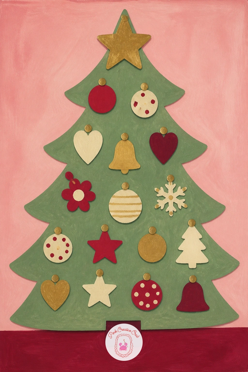 A Kids' Room With a Felt Tree — Visit a kids' room next, decorated with a soft felt tree pinned to the wall, a safe, playful alternative to a real tree that is