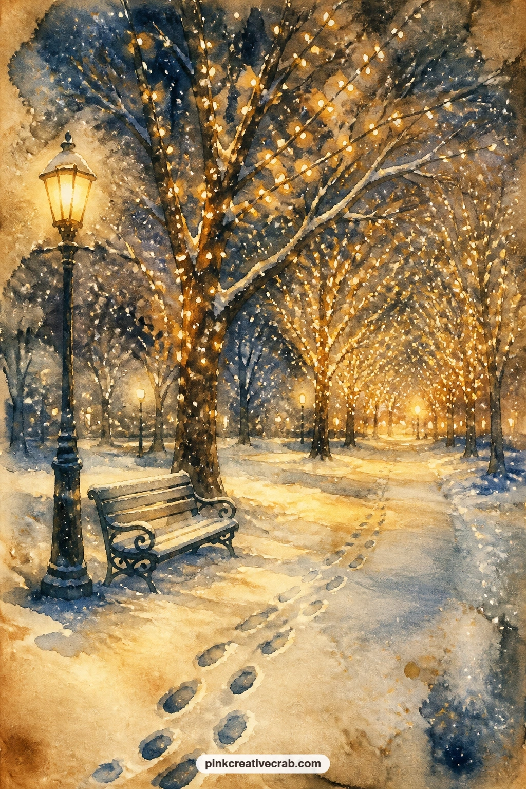 37 Free Christmas Lights Junk Journal Pages for Glowing Windows and Snowy City Streets