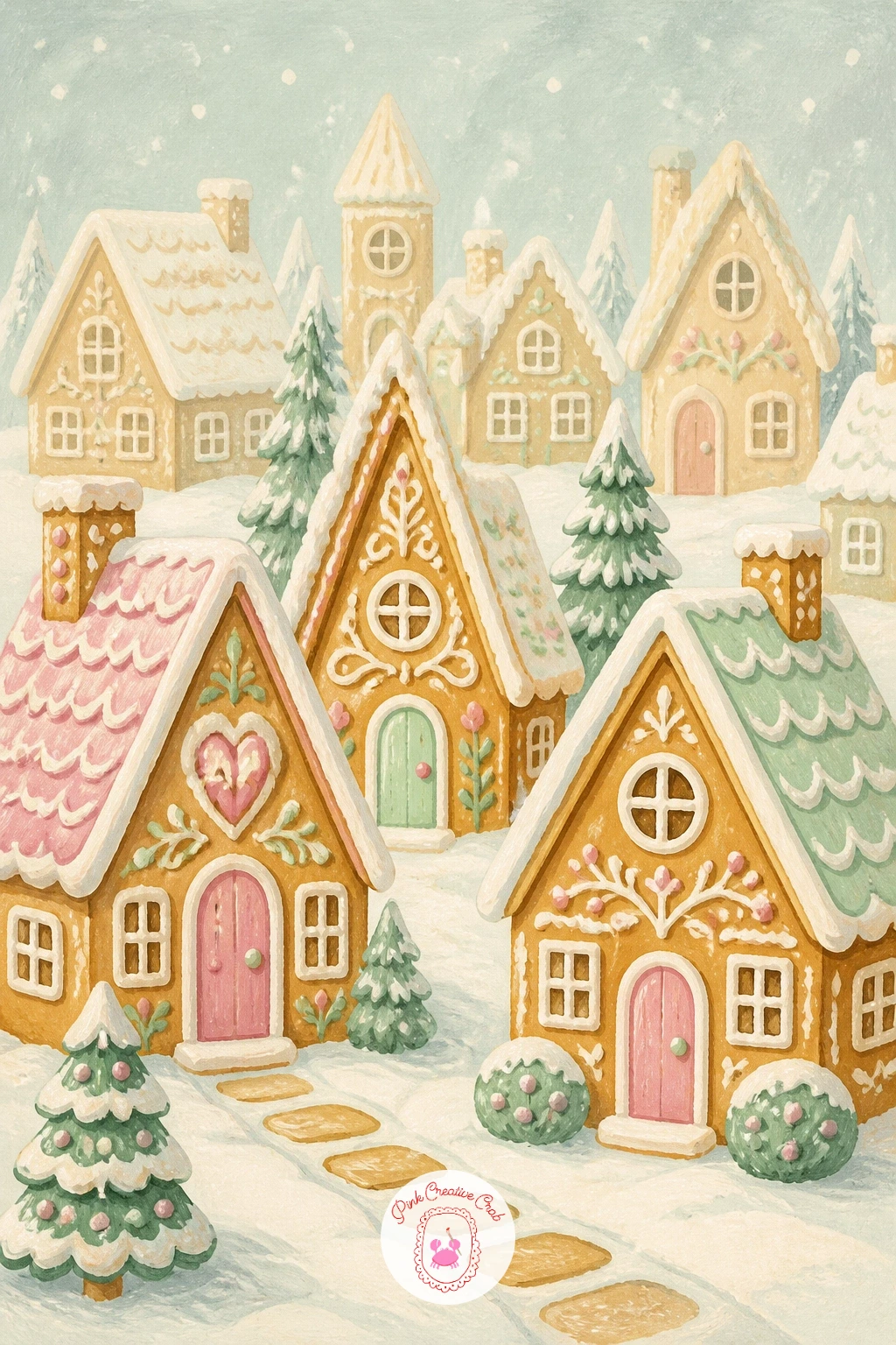 Cookie House Village — A cookie house village is the biggest build on this list, so plan it like a tiny townscape rather than one object. Christmas cookies