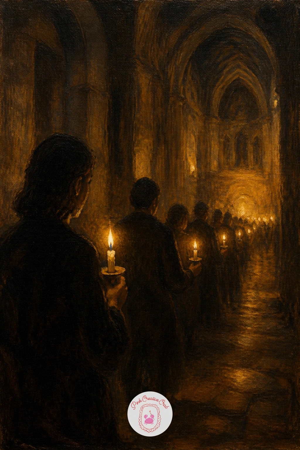 A Church Candle Procession — Move from one small flame to many with a church candle procession, where a line of people each carry a single lit candle through a