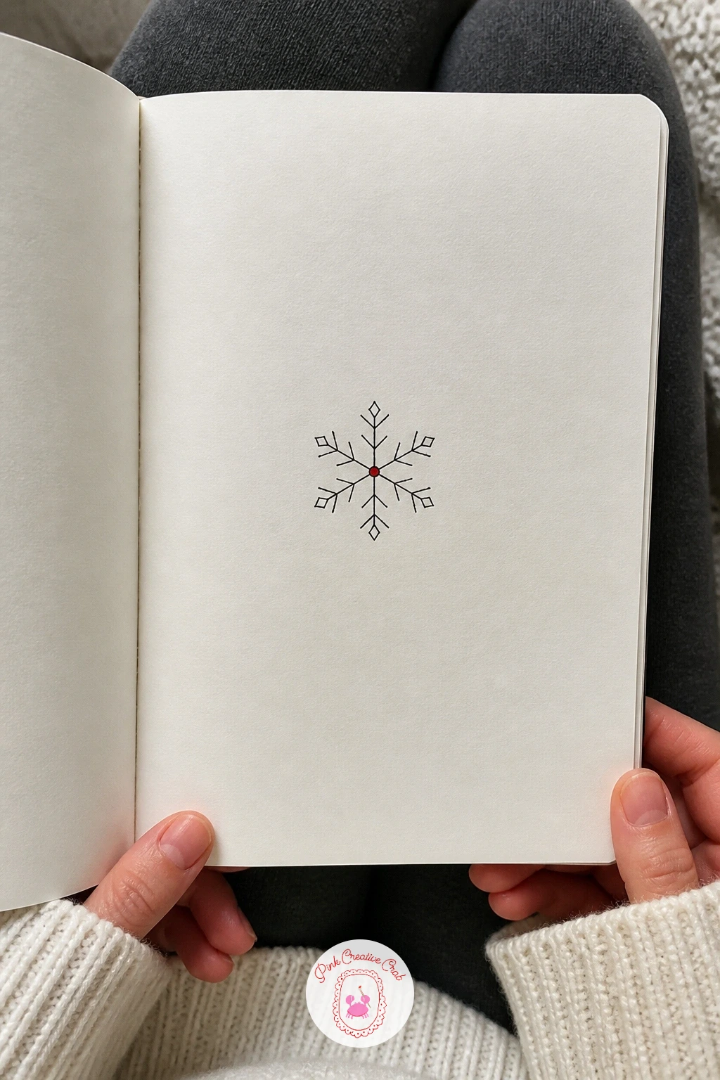 Snowflake — Give your hand a rest with pure pattern: the snowflake. Simple christmas doodles