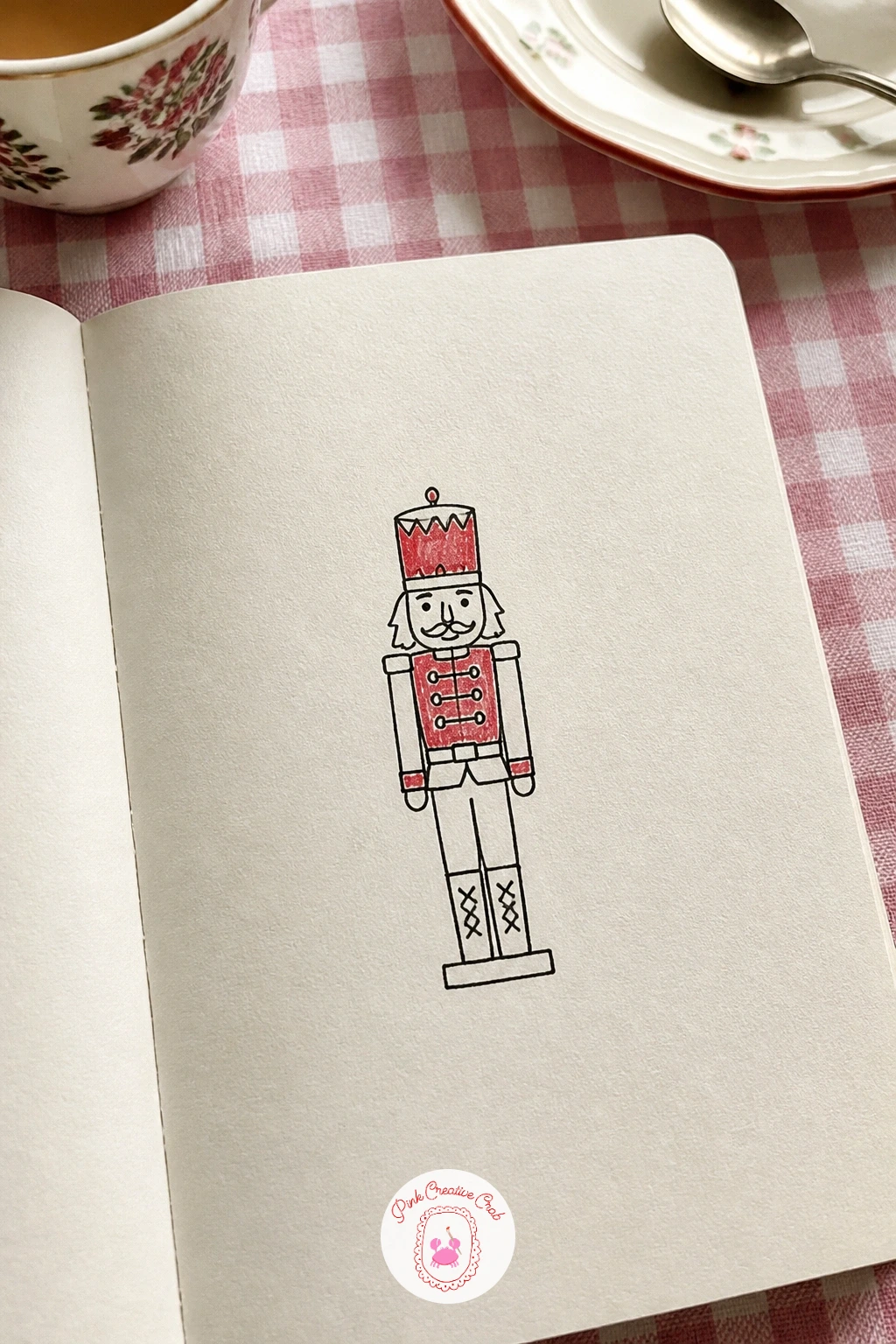 Nutcracker — Take on the most detailed figure in this list now that your hand is warmed up: the nutcracker. Simple christmas doodles